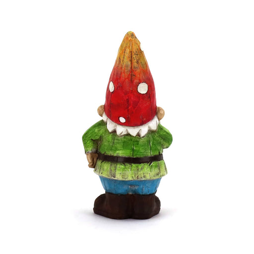 Colorful Gnome with Shovel, back view