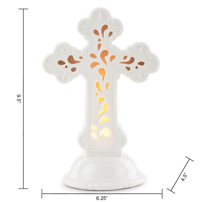 Light Up Cross with Dimensions
