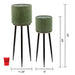 Green Tall Plant Stands with Dimensions