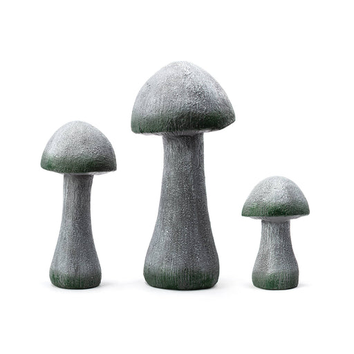 Gray Mushroom, Set of 3