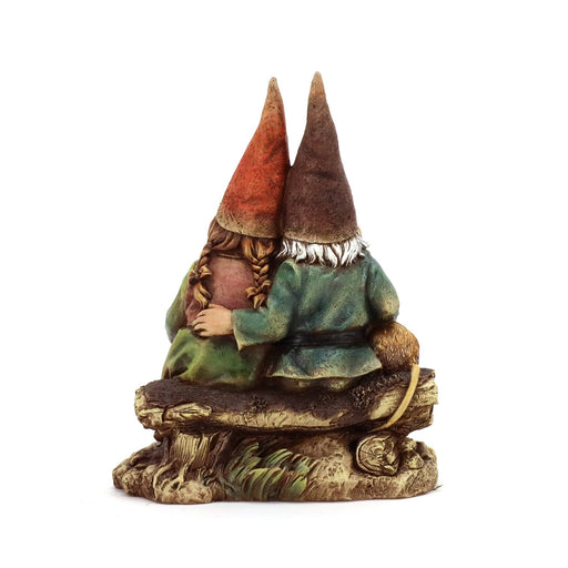 Colorful Gnome Couple, back view