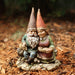 Colorful Gnome Couple in Garden