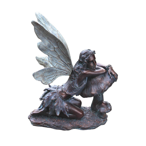 Bronze Fairy on mushroom