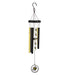 Decorative wind chime with bee design on a white background